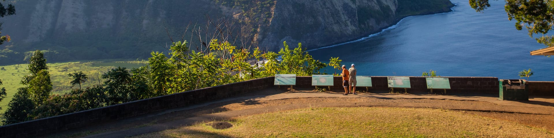 Waipio Valley Lookout which includes rocky coastline, general coastal views and views