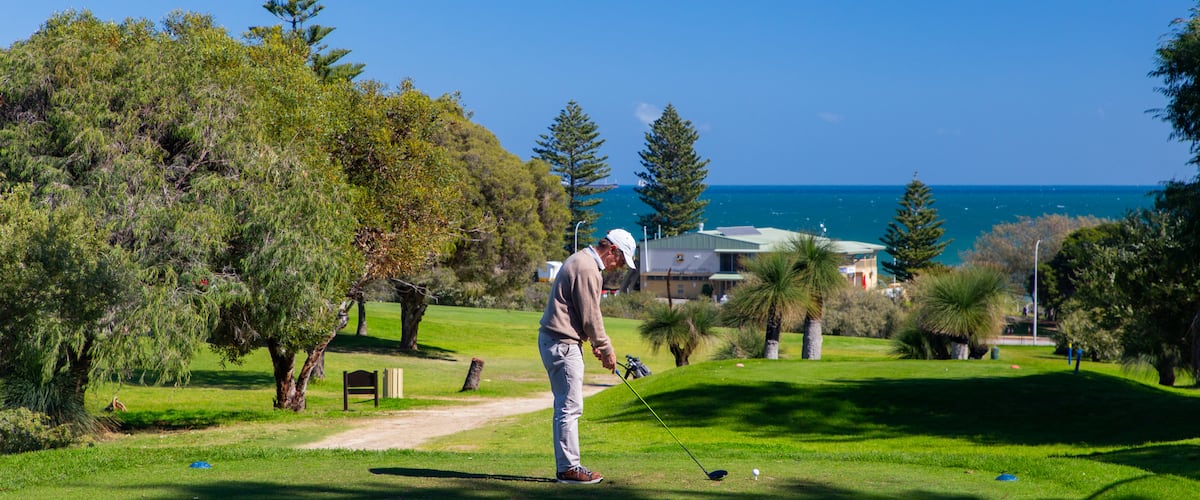 Cottesloe featuring golf as well as an individual male