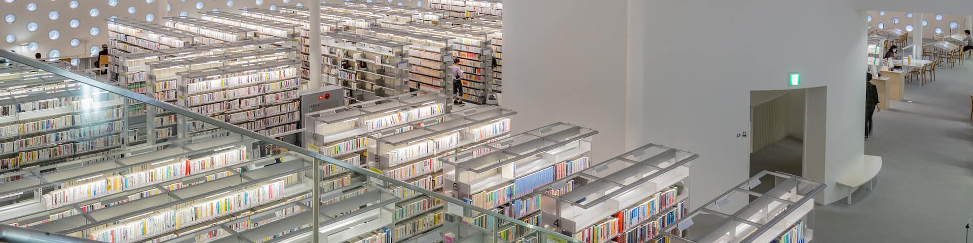 Kanazawa Umimirai Library showing interior views
