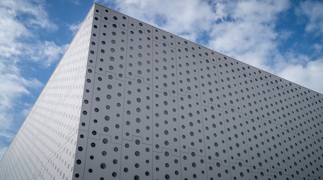 Kanazawa Umimirai Library which includes modern architecture