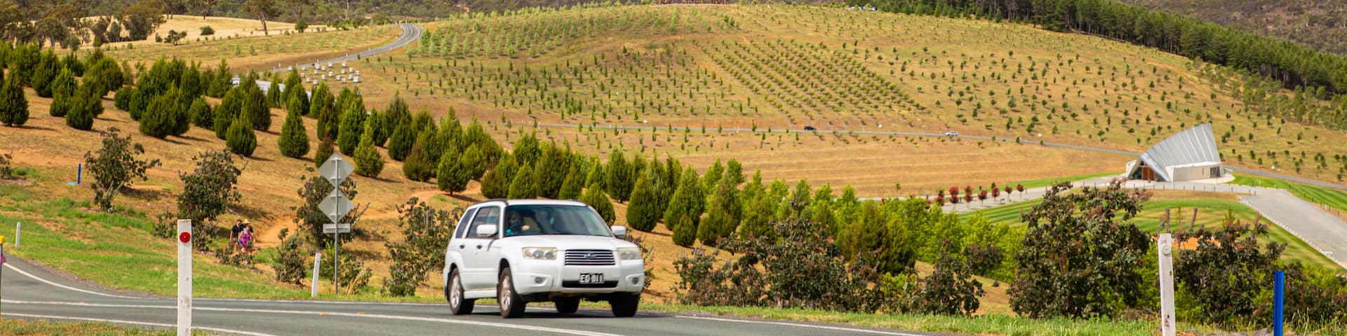 National Arboretum Canberra which includes landscape views and tranquil scenes