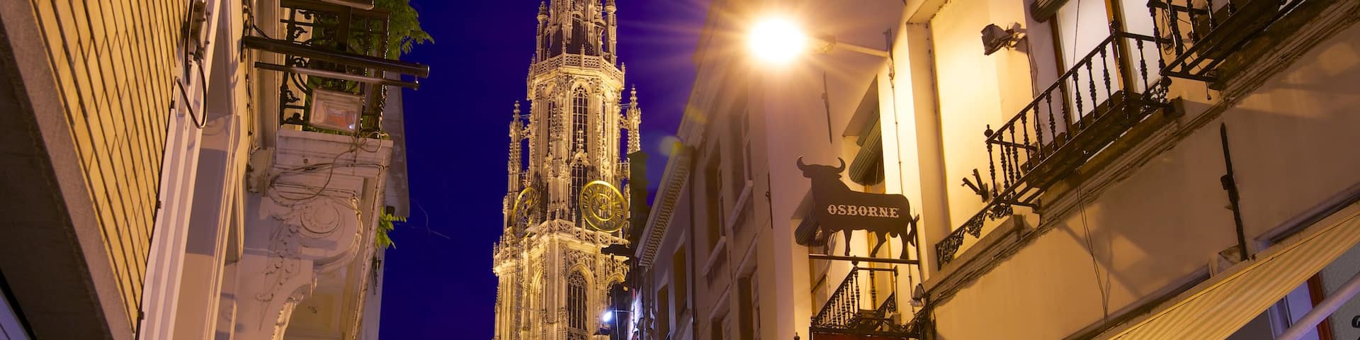 Cathedral of Our Lady featuring a church or cathedral, a city and night scenes