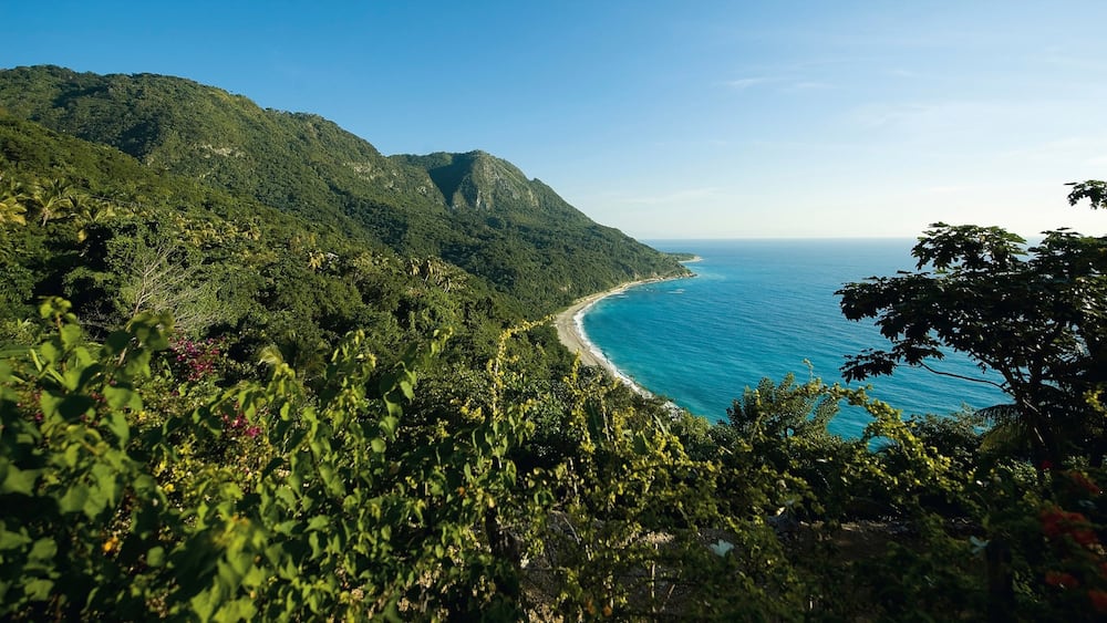 Barahona featuring mountains, general coastal views and landscape views