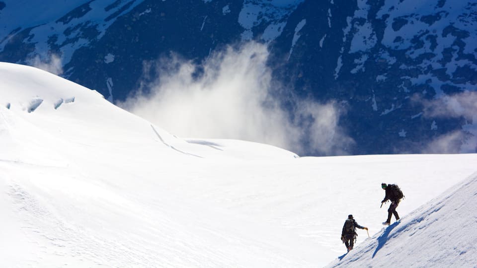 Chamonix-Mont-Blanc featuring snow and snow shoeing