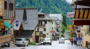 Argentiere featuring street scenes and a small town or village
