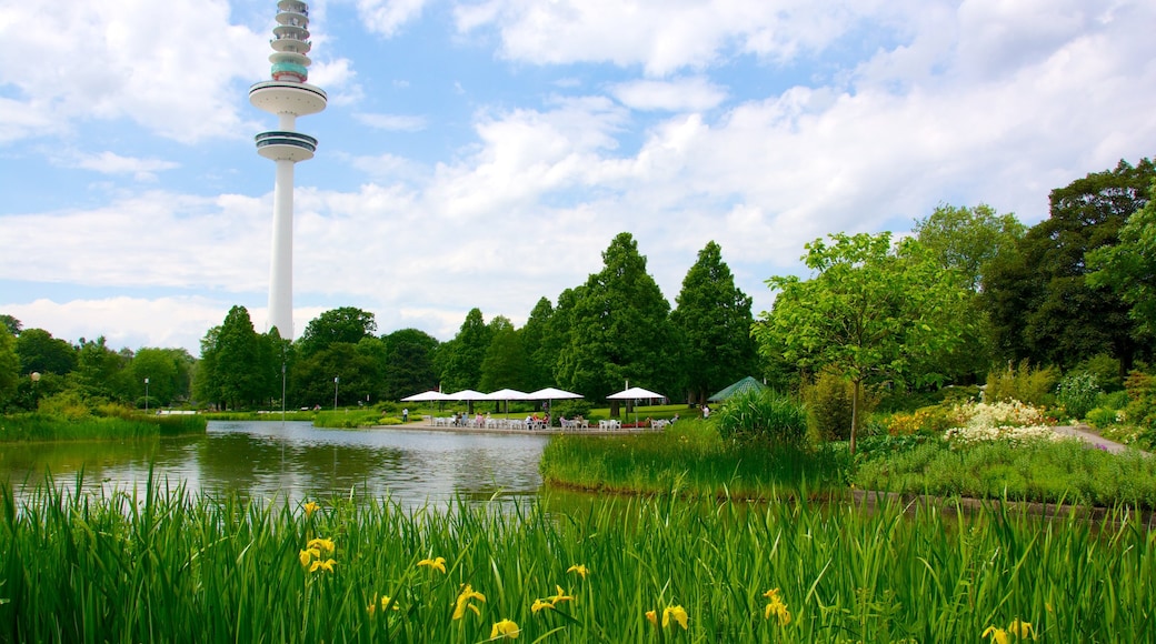 Botanical Gardens which includes an observatory, a garden and a pond