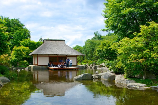 Jardin japonais qui includes parc et mare