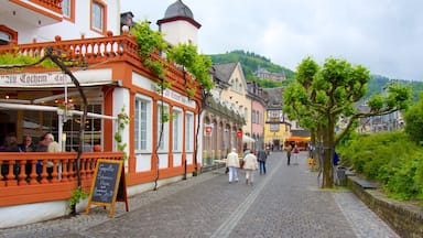 Cochem showing street scenes, a small town or village and café lifestyle