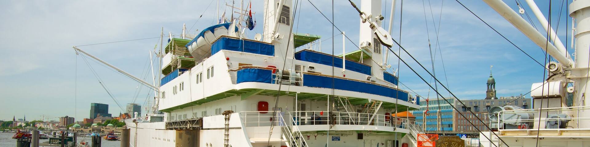 Cap San Diego showing a marina