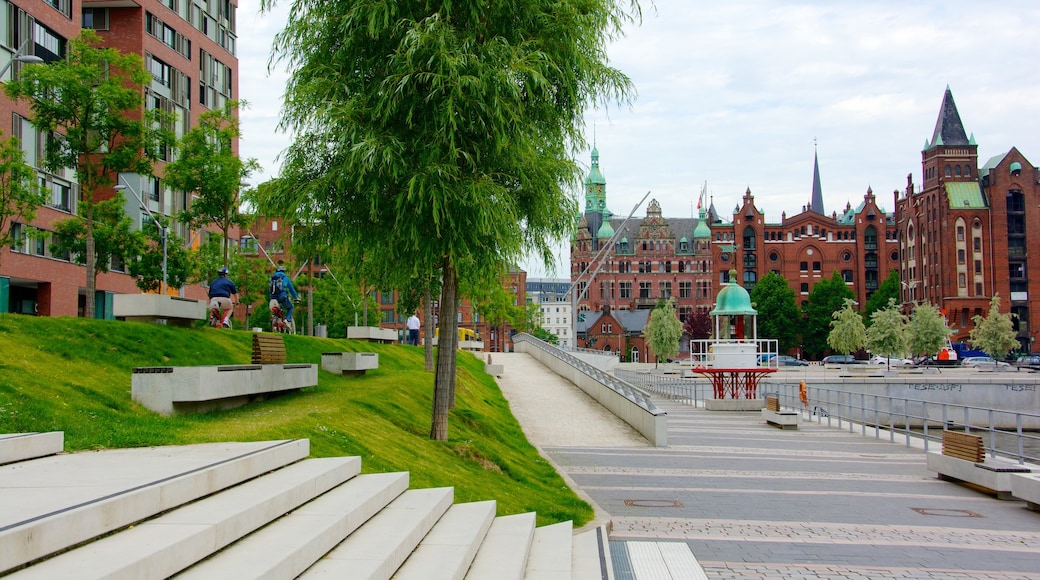 Hamburg toont een stad en historische architectuur