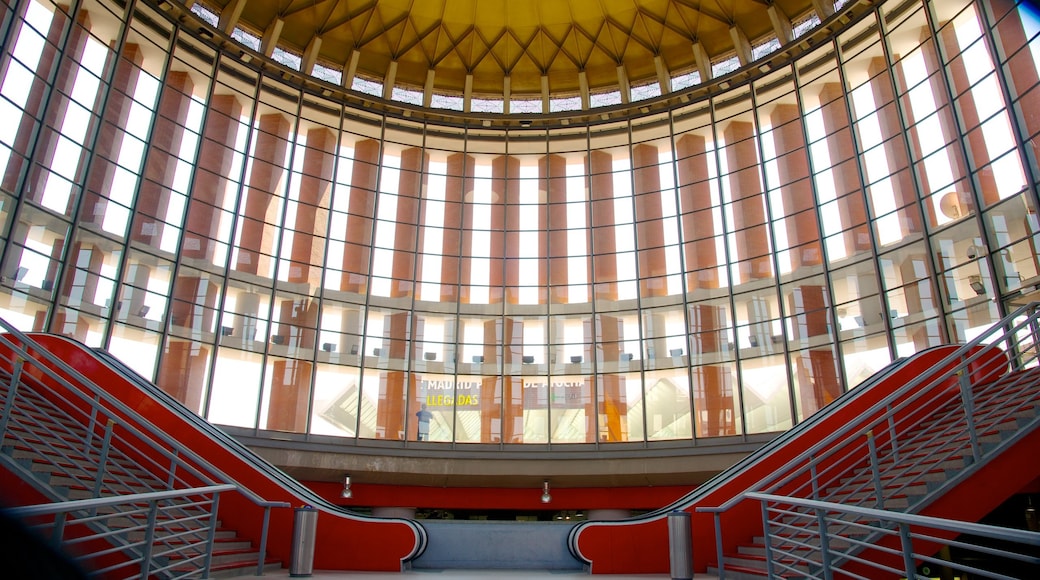 Madrid featuring interior views, heritage architecture and railway items