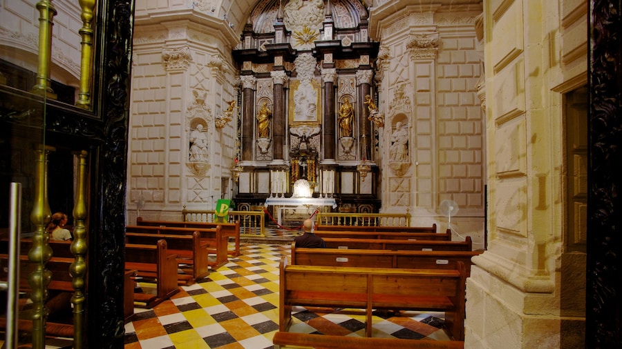 Cattedrale di San Nicola che include chiesa o cattedrale, vista interna e elementi religiosi