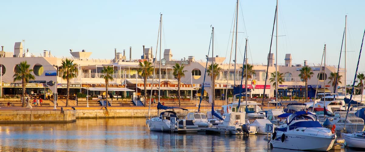 Haven van Alicante inclusief een baai of haven en een kuststadje