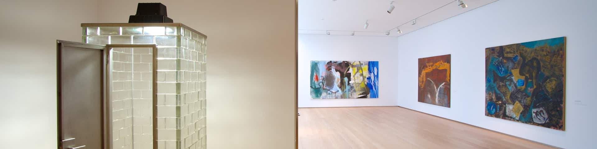 Musée d\'art contemporain d\'Alicante montrant art et vues intérieures