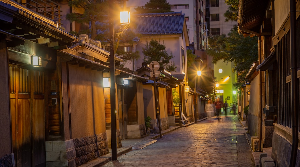 Nagamachi Samurai District featuring night scenes