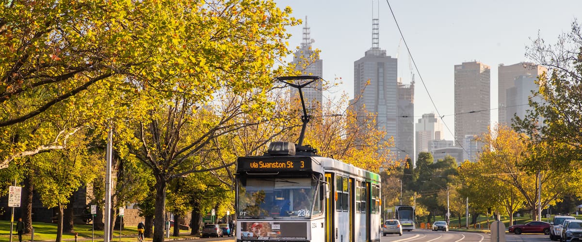 South Melbourne which includes railway items and a city