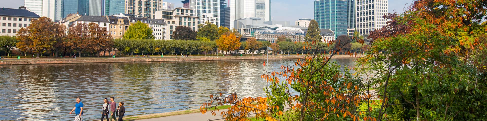 Sachsenhausen which includes a garden, a river or creek and a city