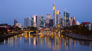 Frankfurt featuring a city, a river or creek and night scenes