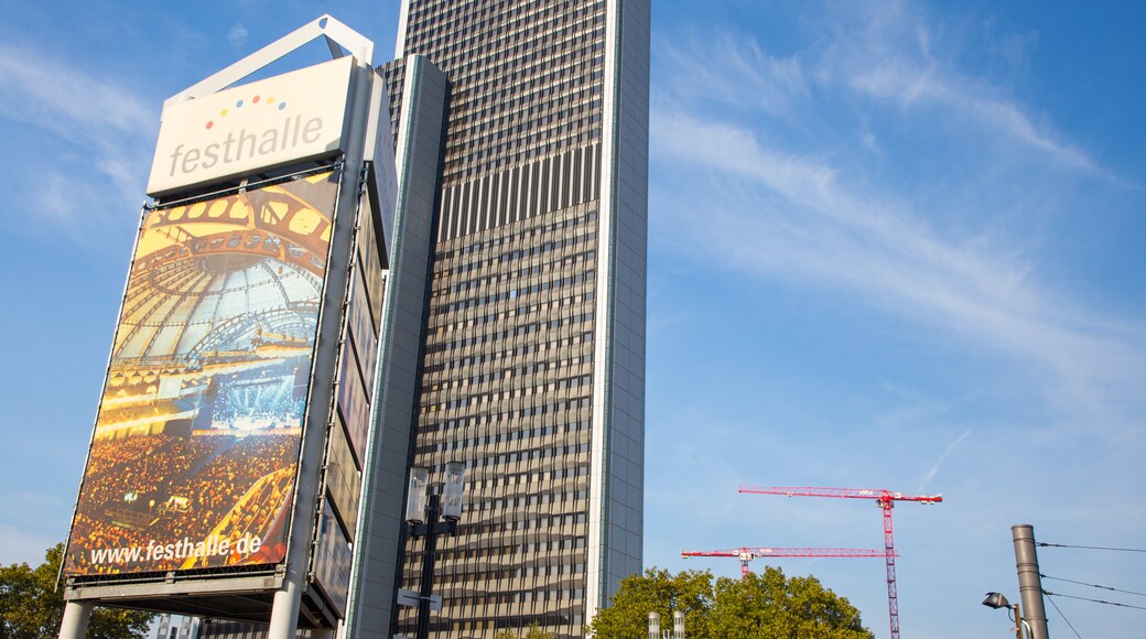 Festhalle Frankfurt which includes signage