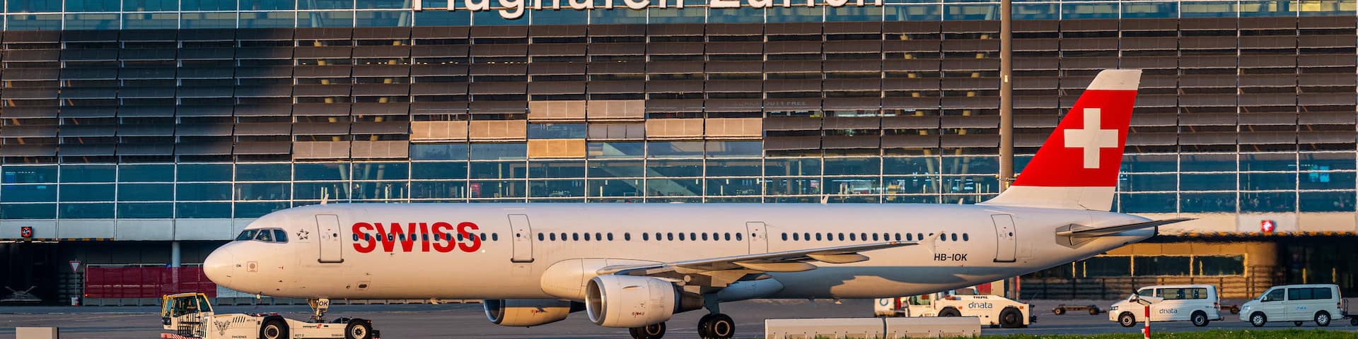 Zurich which includes an airport and signage