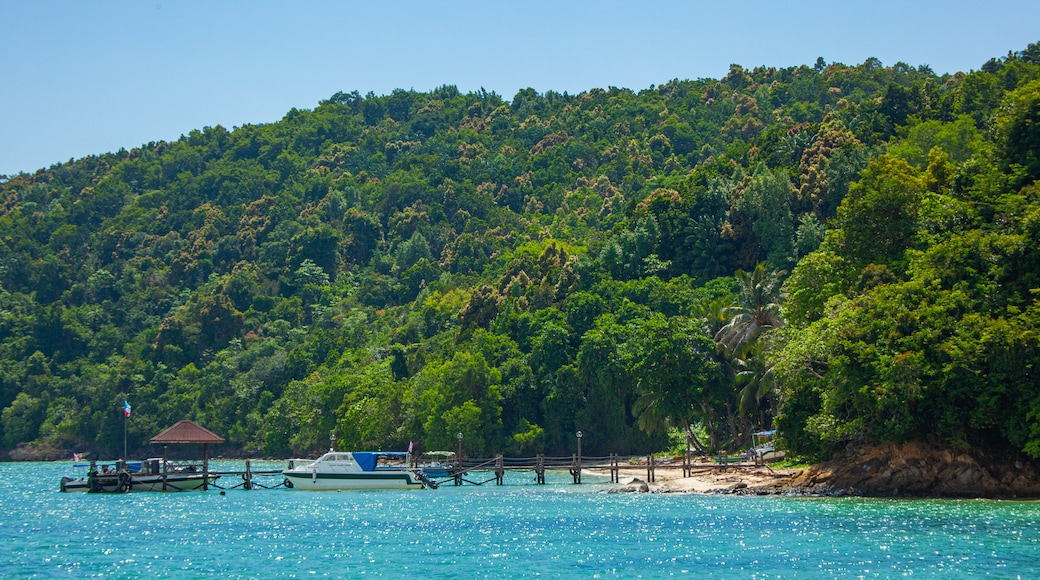 Tunku Abdul Rahman Park showing general coastal views and tropical scenes