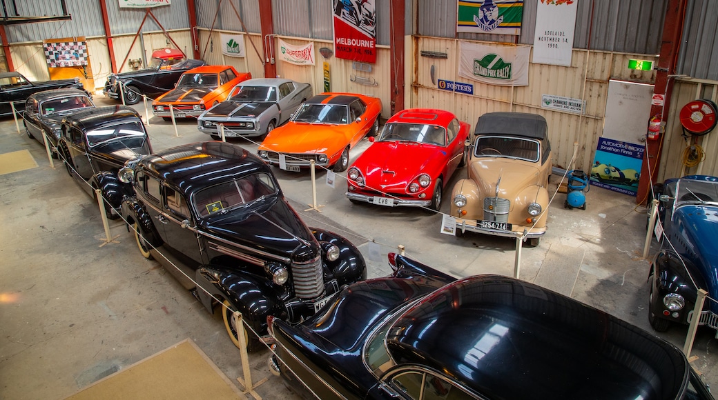Goolwa Motor Museum featuring interior views and heritage elements