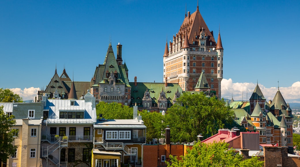 Parks Canada\'s Dufferin Terrace which includes heritage elements and a city