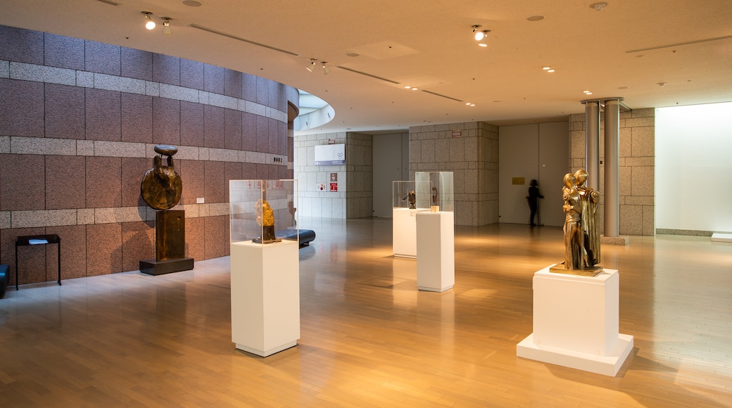 Yokohama Museum of Art which includes interior views and art