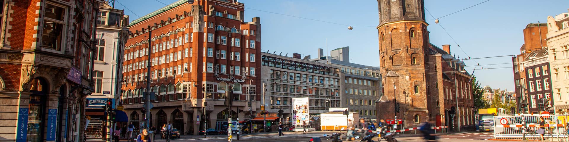 Old Town Amsterdam showing a city and heritage architecture