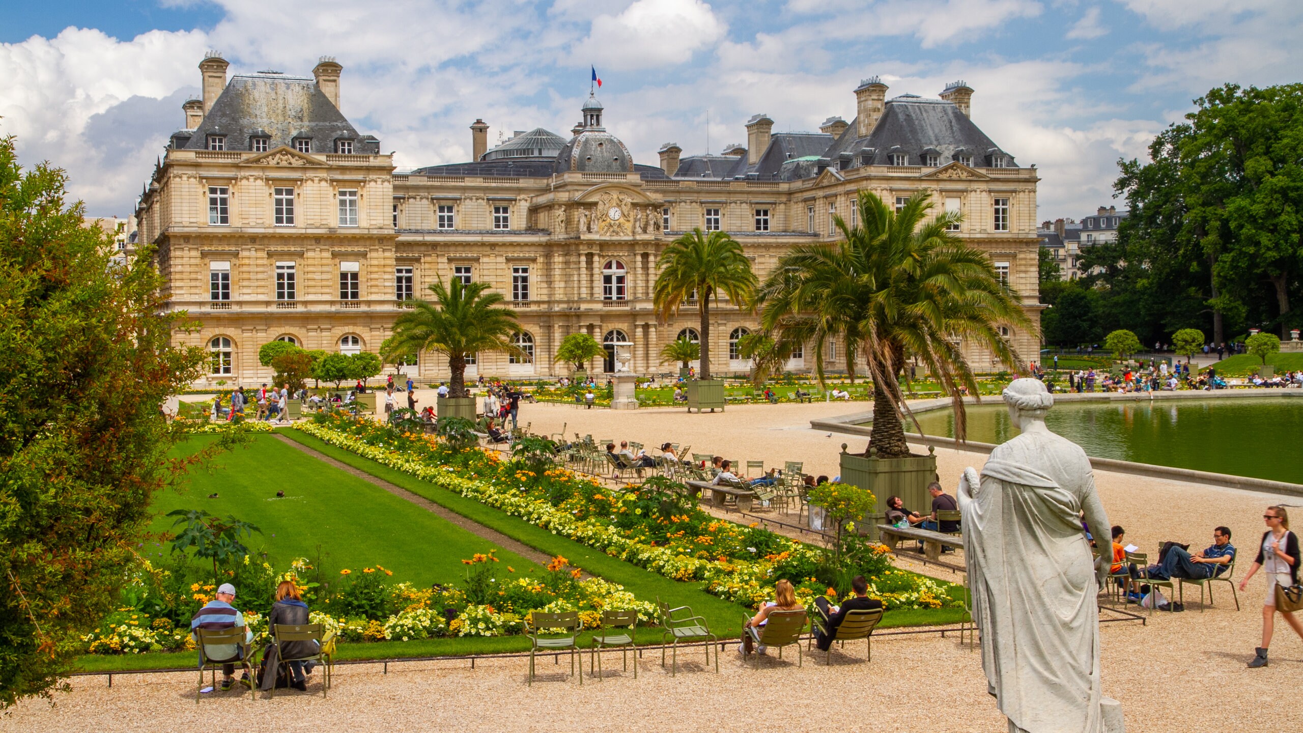 Luxembourg Gardens In Winter