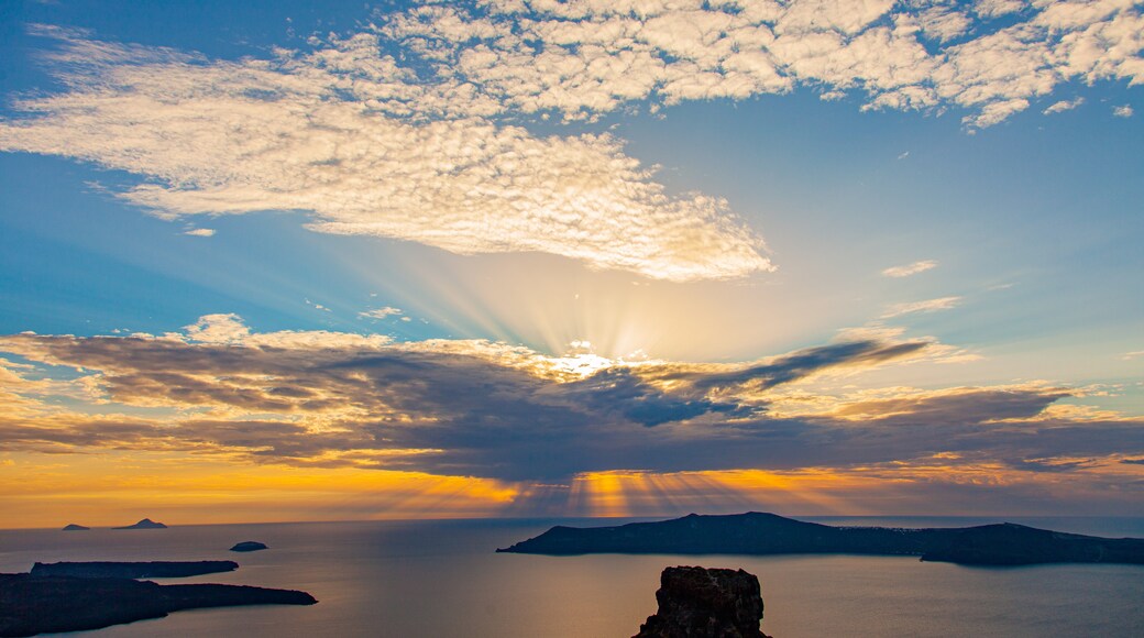 Greece featuring general coastal views, a sunset and island images