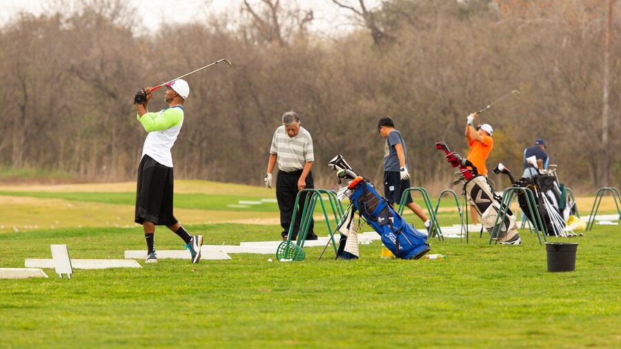 Brackenridge Park in San Antonio with walking trails and open green spaces.