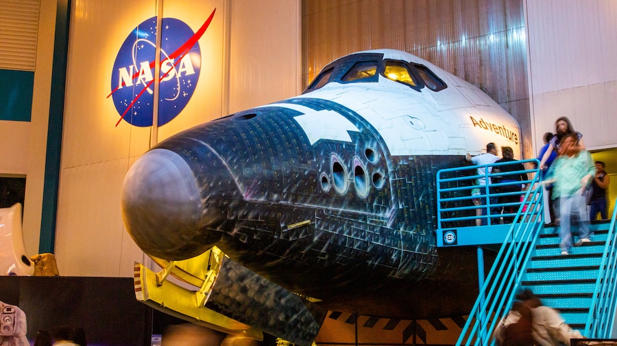Space Center Houston which includes interior views