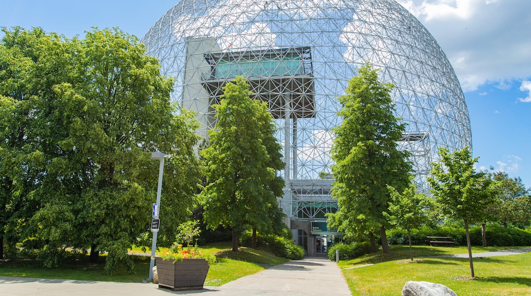 Biosphere which includes a park and modern architecture