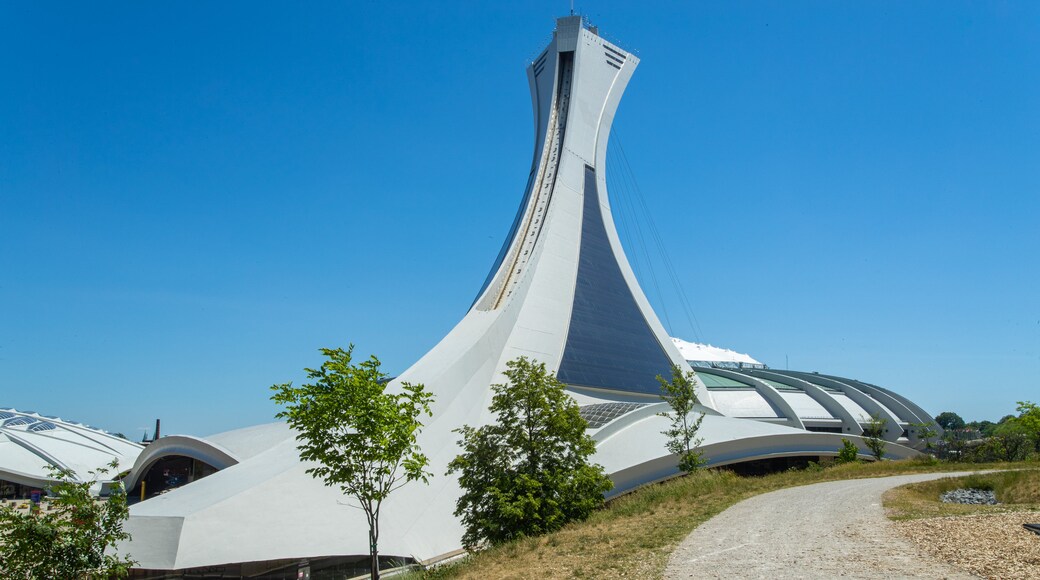 Olympic Stadium which includes modern architecture