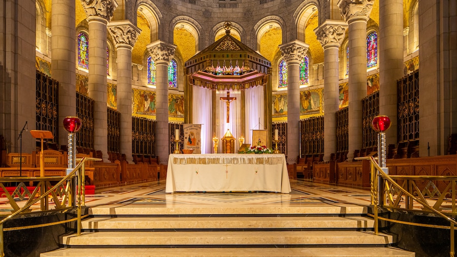 Basilica of Sainte-Anne-de-Beaupré which includes a church or cathedral, interior views and heritage elements