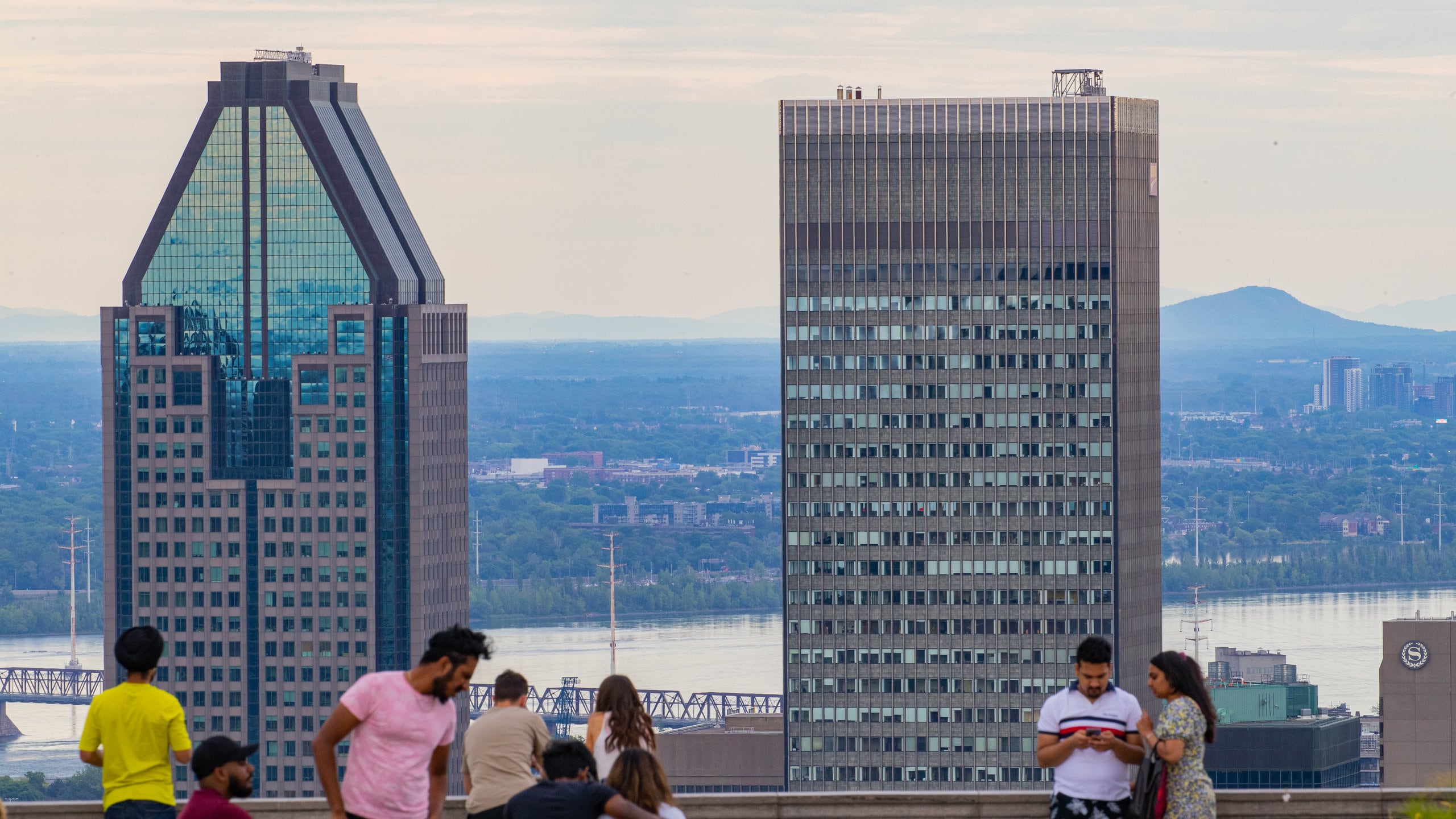 Mont-Royal which includes a river or creek, a city and views