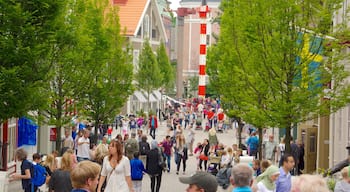 Liseberg fornøyelsespark fasiliteter samt gatescener og by i tillegg til en stor gruppe med mennesker