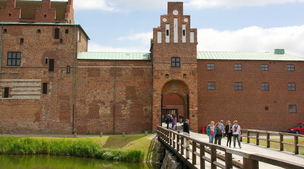 Malmöhus bevat historische architectuur, een brug en kasteel of paleis