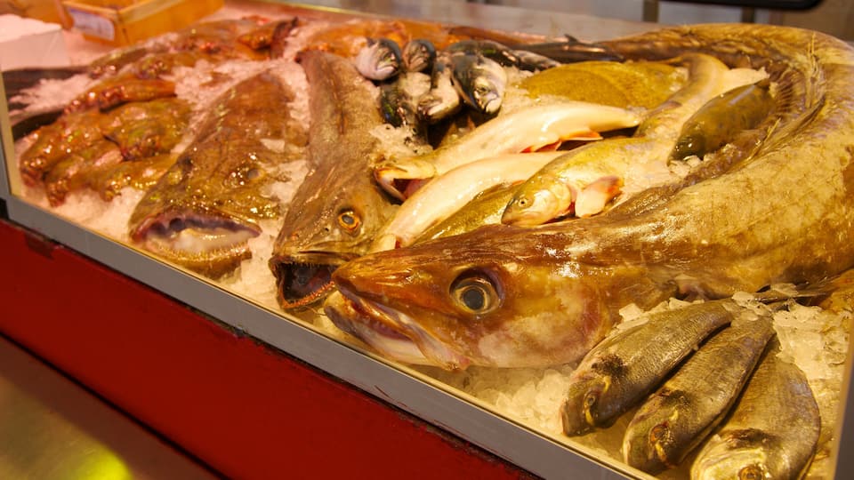 Mercado de Peixe que inclui mercados e comida