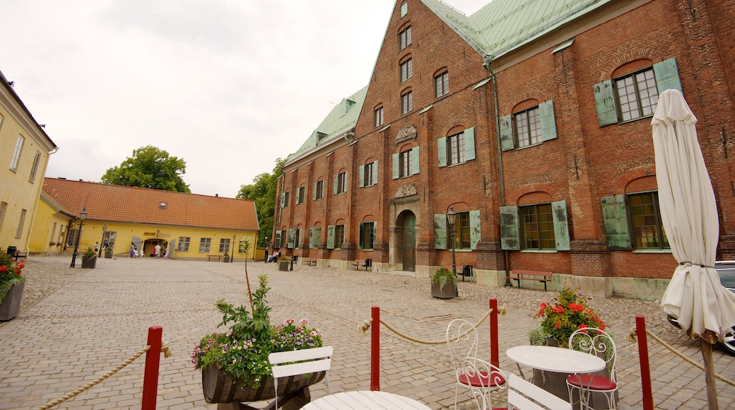 Kronhuset featuring a square or plaza and heritage elements