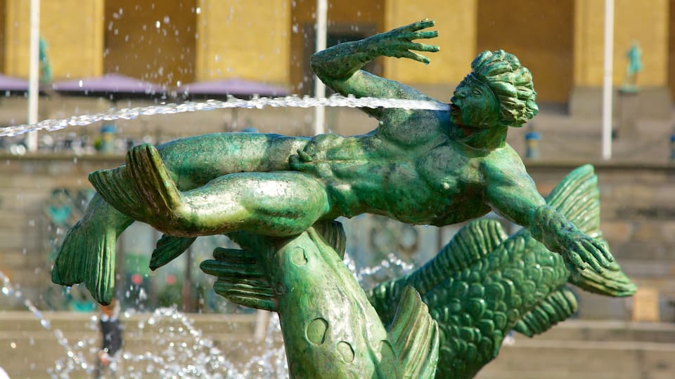 Poseidon Statue which includes a fountain and a statue or sculpture