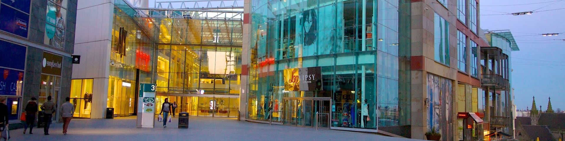 Bullring Shopping Centre showing modern architecture and shopping