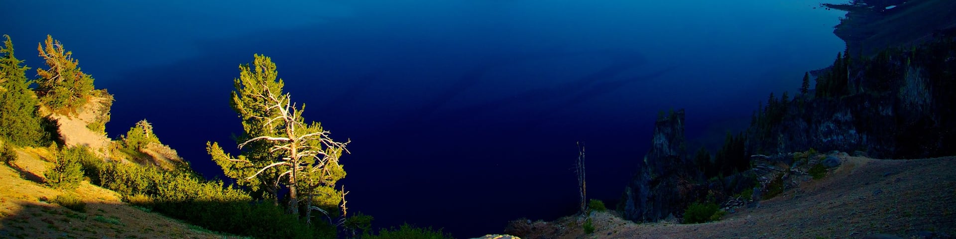 Crater Lake National Park featuring mountains, landscape views and island images