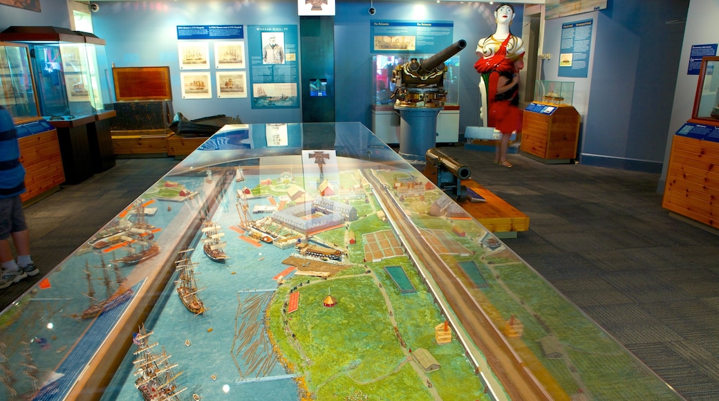 Maritime Museum of the Atlantic featuring interior views