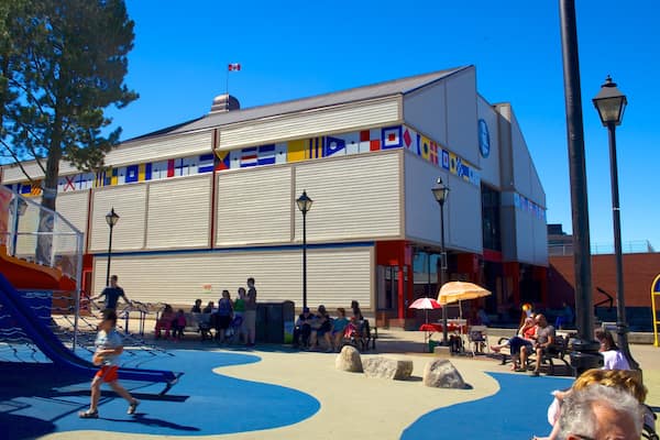 Maritime Museum of the Atlantic which includes a playground as well as a large group of people