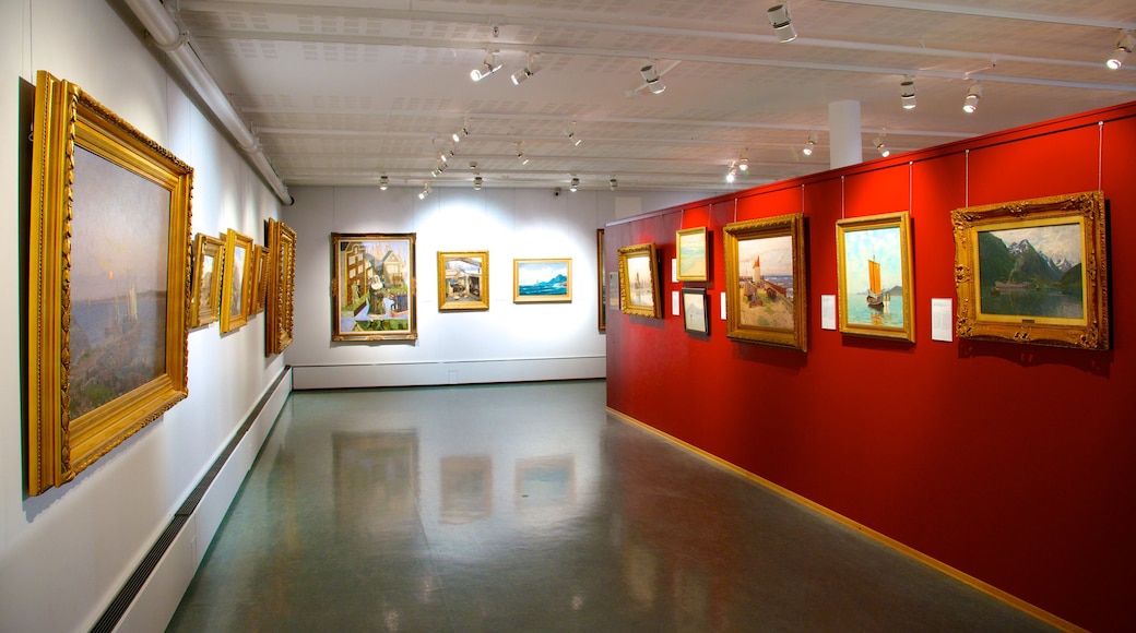 Norwegian Maritime Museum showing interior views and art