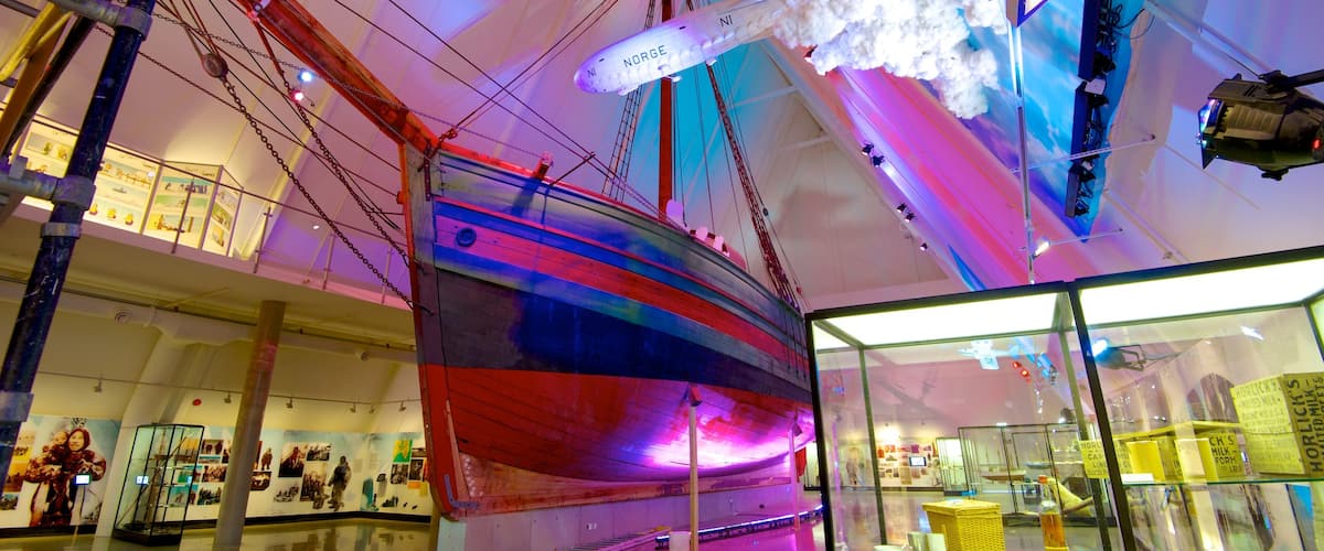 Fram Museum featuring interior views