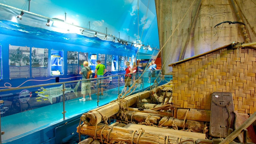 Museo Kon Tiki mostrando vista interna