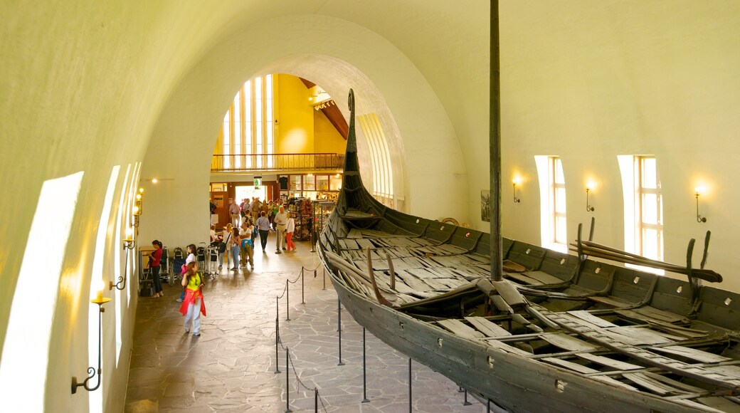 Viking Ship Museum which includes interior views